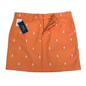 Polo Ralph Lauren Womens Sport All Over Pony Mini Skirt